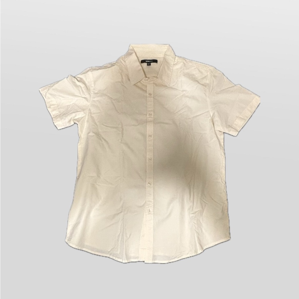 Men’s Short Sleeve Button-Up | Size L